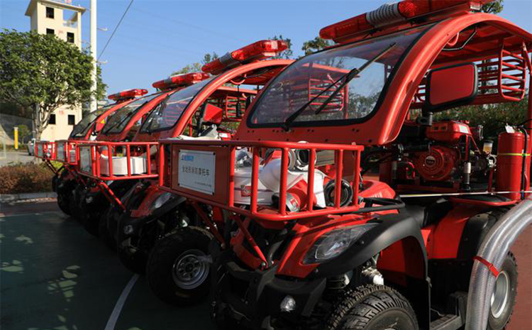 柳東新區舉行社區（村）全地形消防摩托車發放儀式